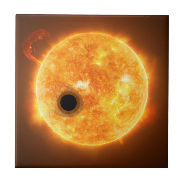 The Exoplanet Wasp-107b Is A Gas Giant Ceramic Tile (Front)