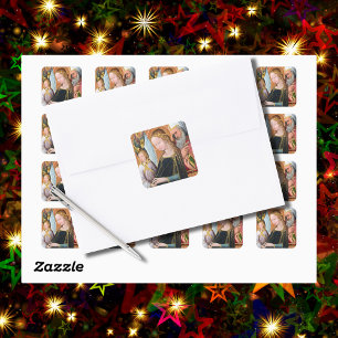 The Expectant Madonna with Saint Joseph Square Sticker