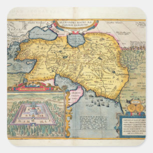 The Expedition of Alexander the Great Square Sticker