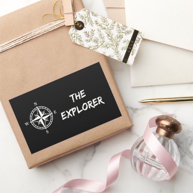 The explorer rectangular sticker (Gifting)