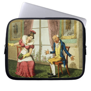 The Expostulation, pub. by G. Humphrey, 1821 (colo Laptop Sleeve
