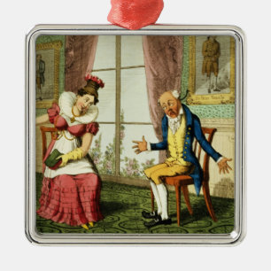 The Expostulation, pub. by G. Humphrey, 1821 (colo Metal Tree Decoration