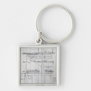 The exterior of Issac's House being painted Key Ring