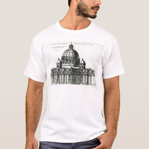 The Exterior of St. Peter's Basilica in Rome T-Shirt