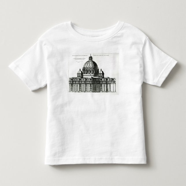 The Exterior of St. Peter's Basilica in Rome Toddler T-Shirt (Front)