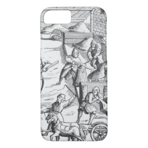 The extraction of metals, after a woodcut in 'Cosm iPhone 8/7 Case