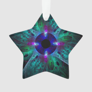 The Eye Abstract Art Acrylic Star Ornament