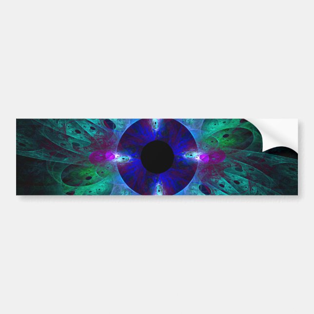 The Eye Abstract Art Bumper Sticker (Front)