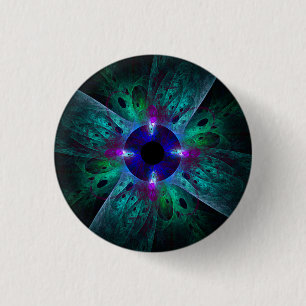 The Eye Abstract Art Button (round)