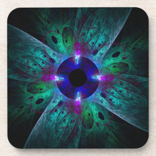 The Eye Abstract Art Cork Coaster