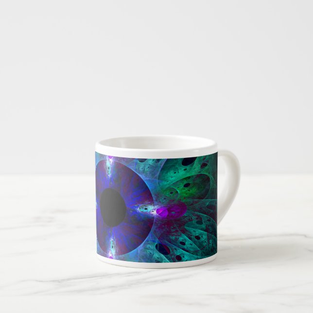 The Eye Abstract Art Espresso Mug (Front Right)