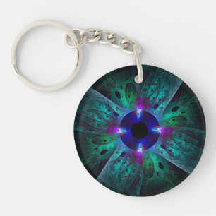The Eye Abstract Art Key Ring