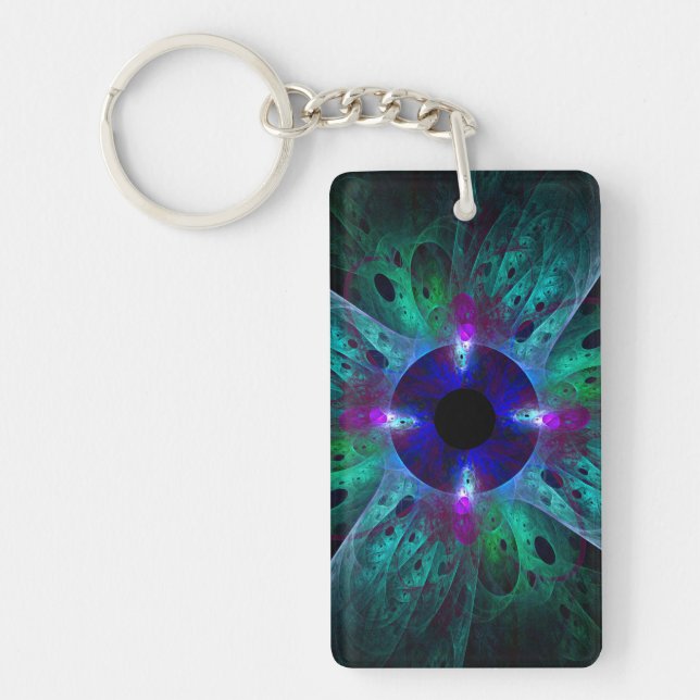 The Eye Abstract Art Key Ring (Front)