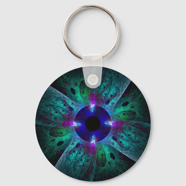 The Eye Abstract Art Keychain (Front)