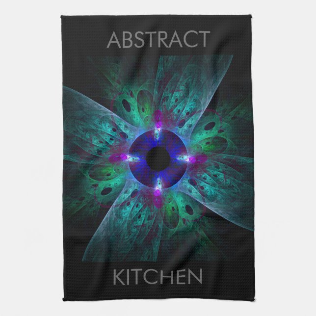 The Eye Abstract Art Kitchen Towel (Vertical)