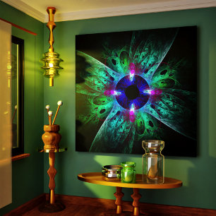 The Eye Abstract Art Wrapped Canvas Print