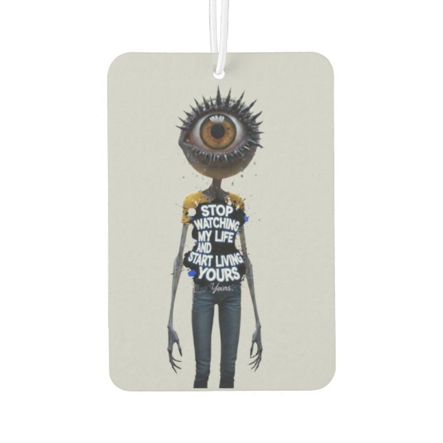 The Eye And Word Collection Car Air Freshener (Back)