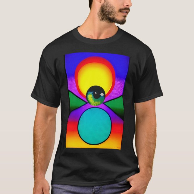 The Eye Drop Ken Gauge Psychedelic Art T-Shirt (Front)