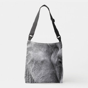 The eye of an elephant crossbody bag