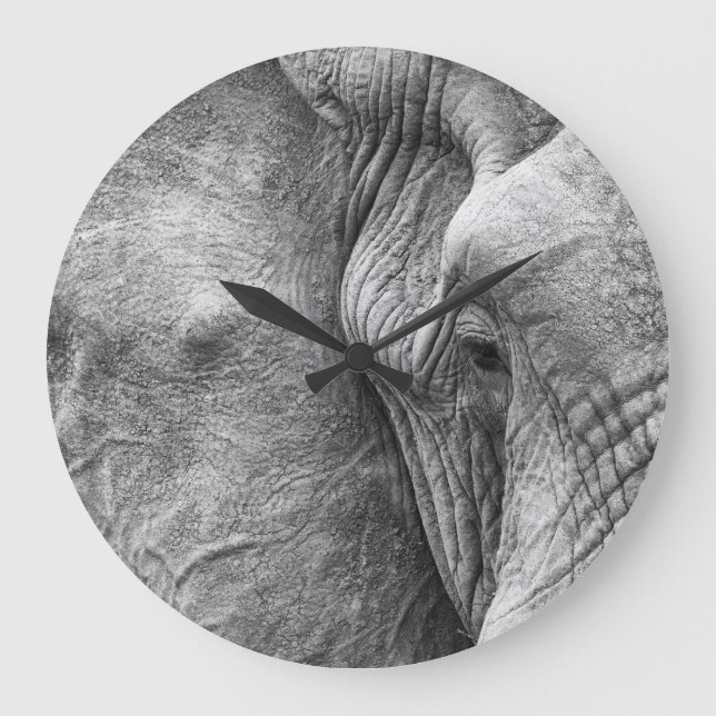The eye of an elephant large clock (Front)