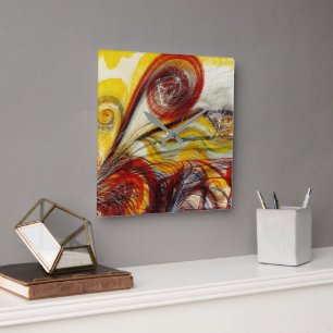 The Eye of God by Georgiana Houghton Square Wall Clock