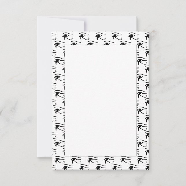 The Eye Of Horus Pattern  Thank You Card (Front)
