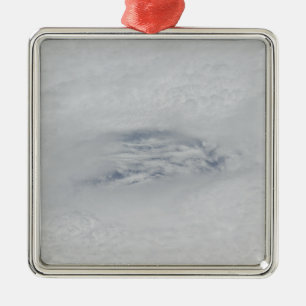 The eye of Hurricane BIll Metal Ornament