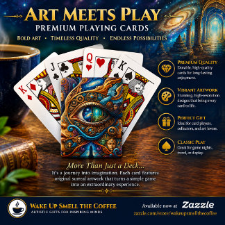 The Eye of Infinite Possibility Coffee Playing Cards