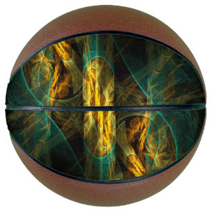 The Eye of the Jungle Abstract Art Basketball