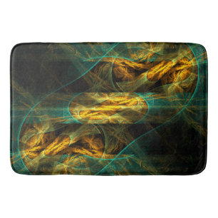 The Eye of the Jungle Abstract Art Bath Mat