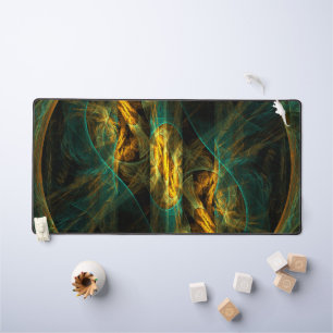 The Eye of the Jungle Abstract Art Desk Mat