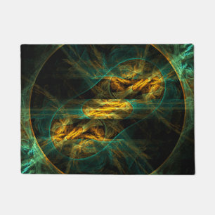 The Eye of the Jungle Abstract Art Doormat