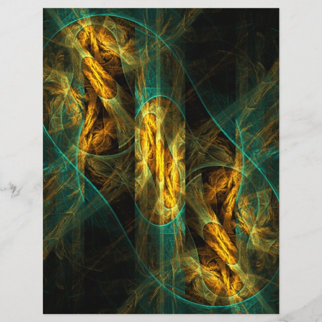 The Eye of the Jungle Abstract Art Flyer (Front)