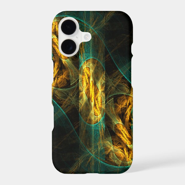 The Eye of the Jungle Abstract Art iPhone Case (Back)