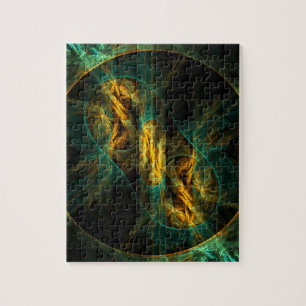 The Eye of the Jungle Abstract Art Jigsaw Puzzle