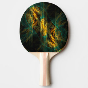 The Eye of the Jungle Abstract Art Ping Pong Paddle