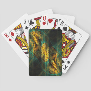 The Eye of the Jungle Abstract Art Playing Cards