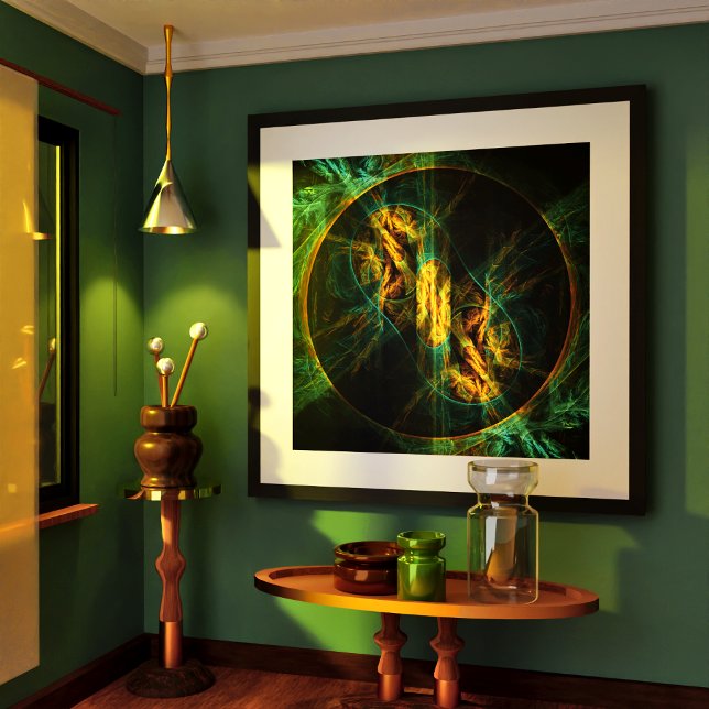 The Eye of the Jungle Abstract Art Poster (The Eye of the Jungle Abstract Art Poster)