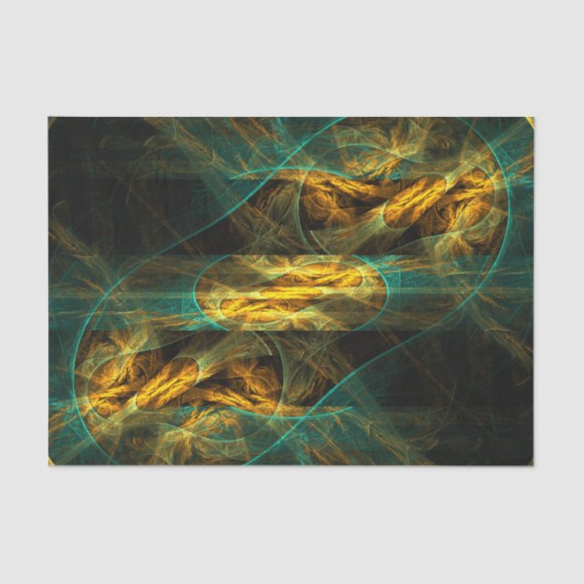 The Eye of the Jungle Abstract Art Tissue Paper (Front)