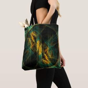 The Eye of the Jungle Abstract Art Tote Bag