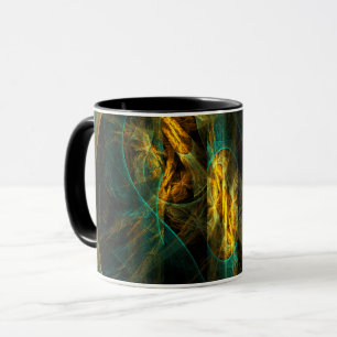 The Eye of the Jungle Abstract Coffee Mug
