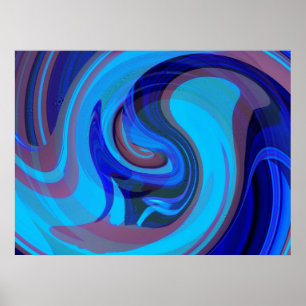 The Eye Of The Storm Abstract Poster