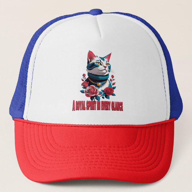 The Eyes of a Noble Feline Trucker Hat (Front)