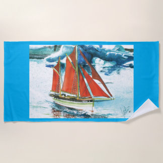 The Eyrún Makes for Open Water  Beach Towel
