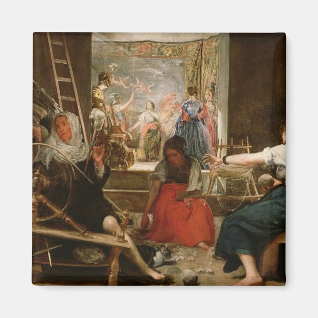 The Fable of Arachne, or The Spinners, c.1657 (oil Magnet (Front)