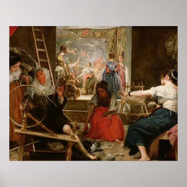 The Fable of Arachne, or The Spinners, c.1657 (oil Poster (Front)