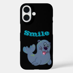 The Fabric Seal At Zazzle Mascot Logo Character iPhone 16 Case