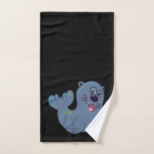 The Fabric Seal At Zazzle Mascot Logo Character Hand Towel