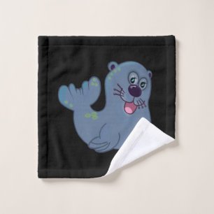 The Fabric Seal At Zazzle Mascot Logo Character Wash Cloth