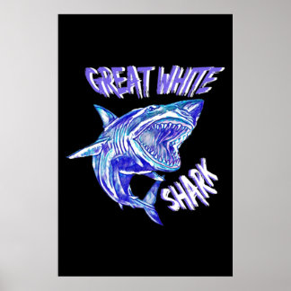 The Fabulous Great White Shark Poster
